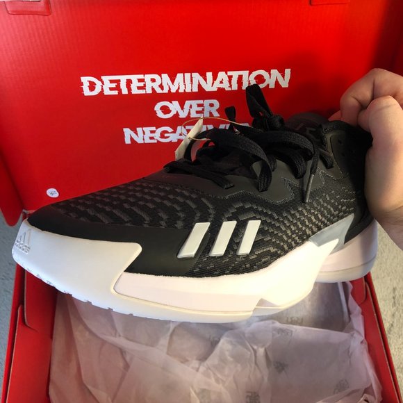 adidas D.O.N. Issue #4 Men's Core Black Cloud White Carbon Sneakers Shoes - Picture 13 of 17